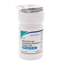 Amoxicillin-Clavulanate 500-125 mg Tablets, 20 ct