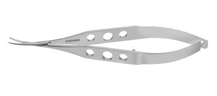 Castroviejo Corneal Scissors, Large Blades, Curved, Blunt (Stephens)