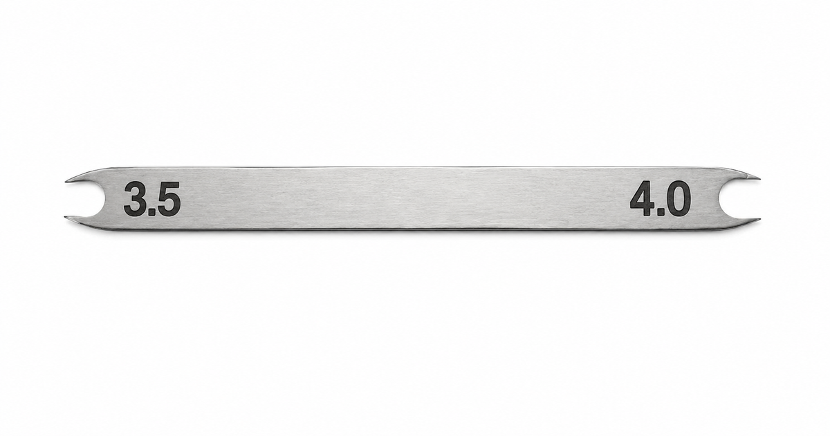 Braunstein Fixed Caliper 3.5/4.0mm, Stainless Steel