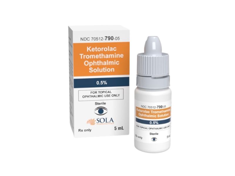 Ketorolac Tromethamine Ophthalmic Sol, 0.5%, 5mL