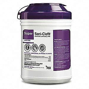 Super Sani-Cloth (Germicidal Wipes) X-Large 65/Can