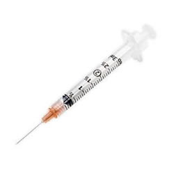 Syringe 3cc 23g x 1 w/retractable needle BD 305271 100/bx