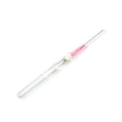 ViaValve Safety IV Catheter w/ Blood Control, 20ga x 1in L, Pink Box of 50