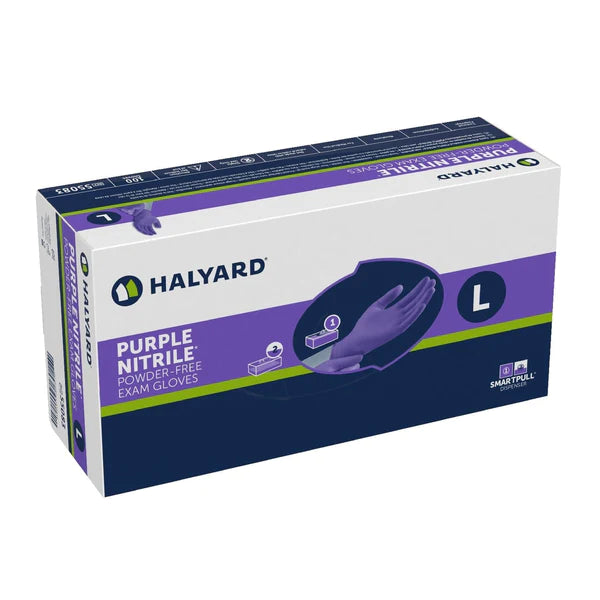 Halyard Purple Nitrile Exam Gloves